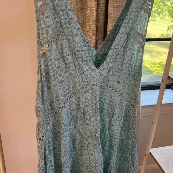 Free People blue shift swing dress - Picture 3 of 5